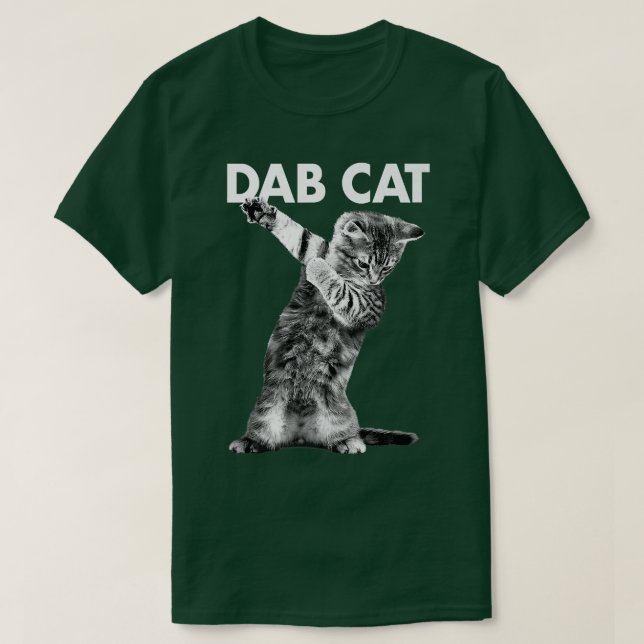 Camiseta Gráfico de moda de Dab Cat Kitten  (Diseño del anverso)