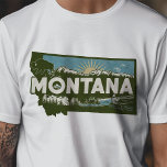 Camiseta Gráfico de Montana de viajes retro<br><div class="desc">Celebre el País del Cielo Grande con esta camiseta gráfica de viaje retro. Con un diseño de inspiración vintage que capta los impresionantes paisajes y el encanto único de Montana, esta camiseta es perfecta tanto para viajeros como para residentes. Fabricado con materiales de alta calidad para un ajuste cómodo, es...</div>