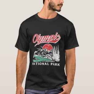 Camiseta Gráfico De Montañas Del Parque Nacional Olímpico R