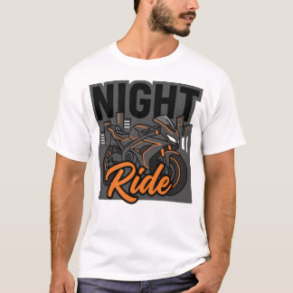 Camiseta Gráfico de motocicleta deportiva de paseo nocturno