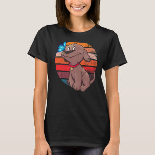 Camiseta Gráfico de mujeres arcoiris Perro de mariposa impr