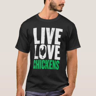 Camiseta Gràfico de Mujeres Hombres Granjero de Pollo Vive 