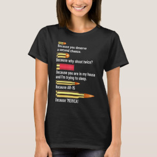 Camiseta Gráfico de munición entusiasta de armas de pistola
