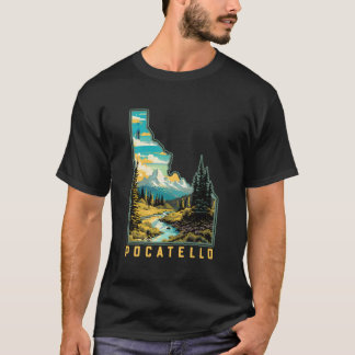 Camiseta Gráfico de naturaleza al aire libre del estado de