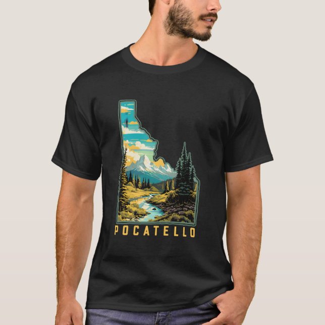 Camiseta Gráfico de naturaleza al aire libre del estado de  (Anverso)