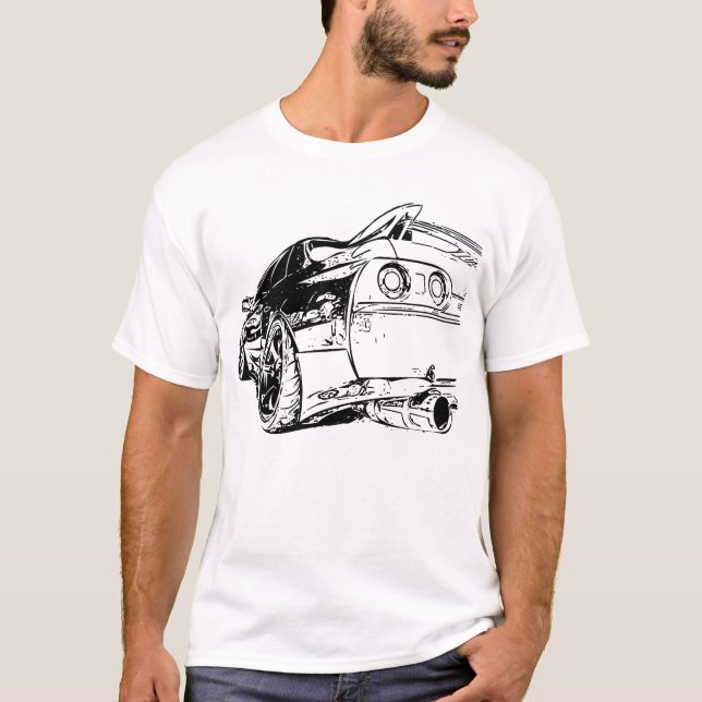 Camiseta Gráfico de Nissan SKYLINE (Anverso)