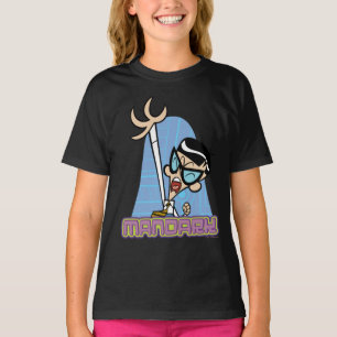Camiseta Gráfico de nombre de carácter de Mandark