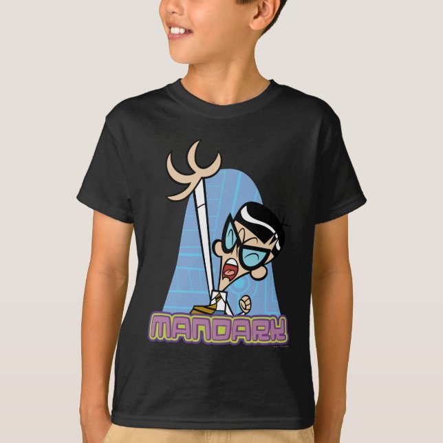 Camiseta Gráfico de nombre de carácter de Mandark (Anverso)