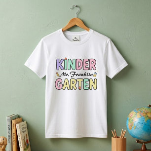 Camiseta Gráfico de nombre de maestro de jardín de infancia