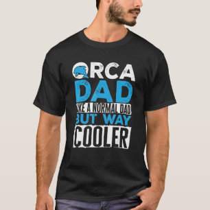 Camiseta Gráfico De Orca Dad Para Niños Hombres Ballena