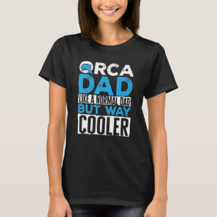 Camiseta Gráfico De Orca Dad Para Niños Hombres Ballena
