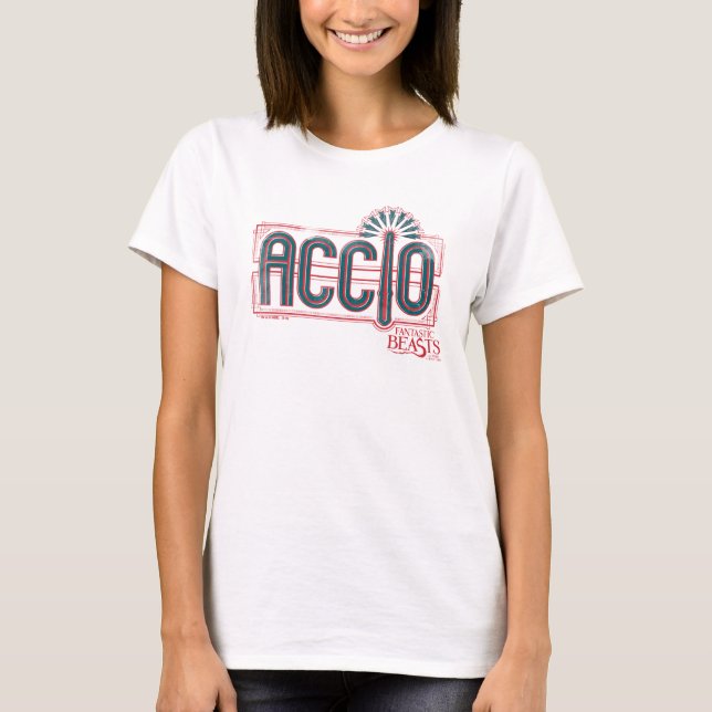 Camiseta Gráfico de ortografía de Red Art Deco ACCIO™ (Anverso)