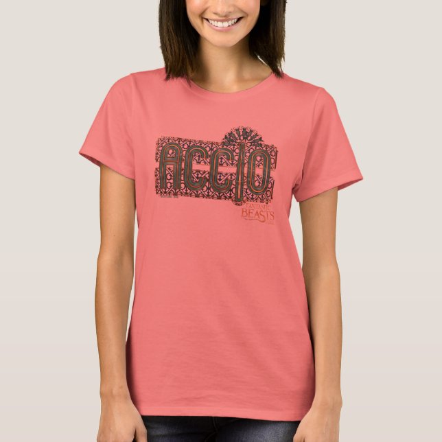 Camiseta Gráfico de ortografía Jade Art Deco ACCIO™ (Anverso)