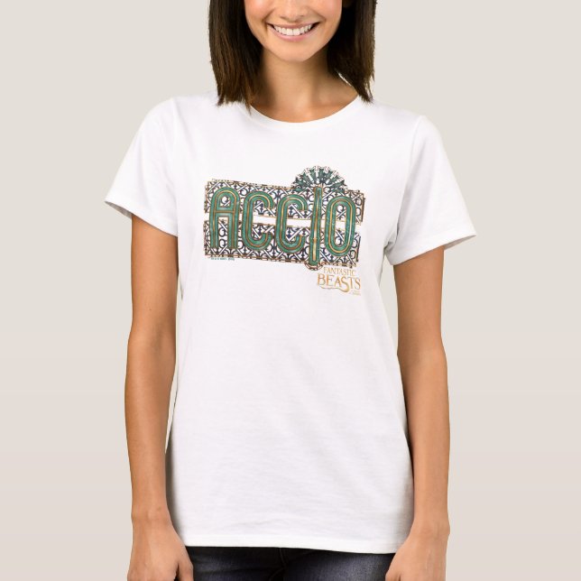 Camiseta Gráfico de ortografía Jade Art Deco ACCIO™ (Anverso)
