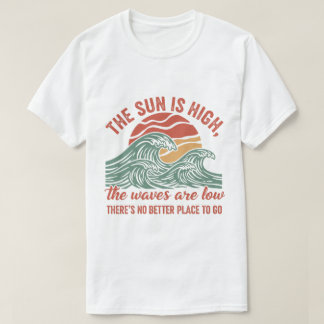 Camiseta Gráfico de oscilación de ocas retro oceánicas