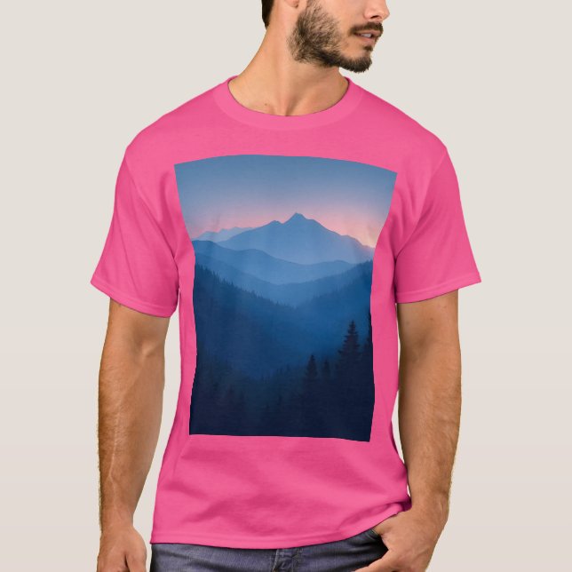 Camiseta Gráfico de paisajes de montaña místicos de Twiligh (Anverso)