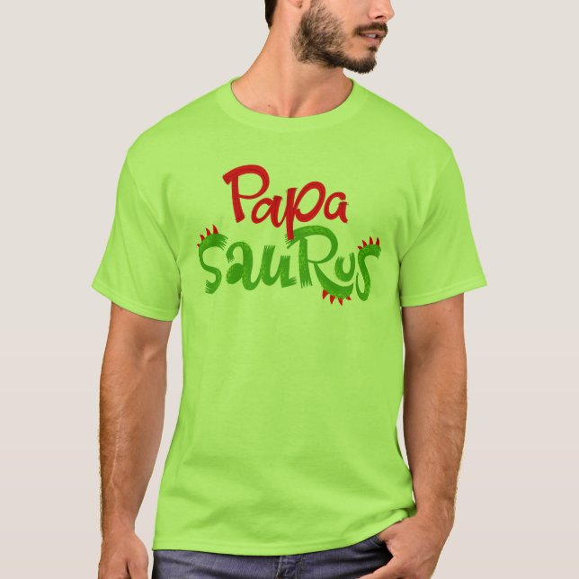 Camiseta Gráfico de Papa Saurus (Anverso)