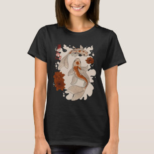 Camiseta Gráfico de peces Koi
