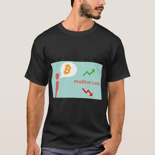 Camiseta Gráfico de pérdidas o ganancias por bitcoin (Anverso)