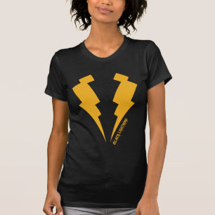 Camiseta Gráfico de pernos de luz negra