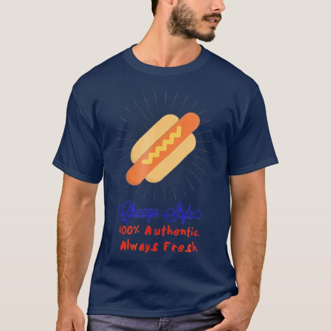 Camiseta Gráfico de Perros calientes de Chicago (Anverso)