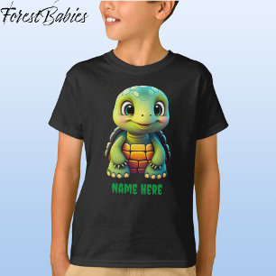 Camiseta Gráfico de Personalizado animal de tortuga de niño