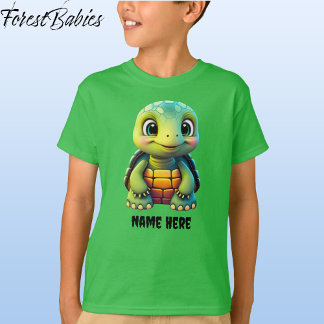 Camiseta Gráfico de Personalizado animal de tortuga de niño