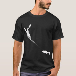 Camiseta gráfico de pesca con lanza FreeDiver impresión de