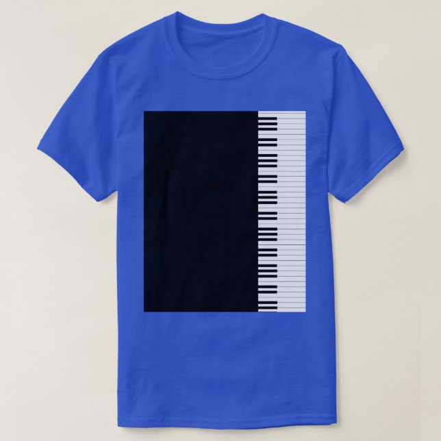 Camiseta Gráfico de piano TShirt (Diseño del anverso)