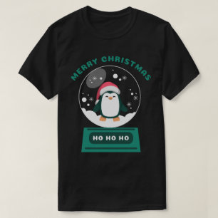 Camiseta Gráfico de "Pingüino de Globe" de Navidades de Cut