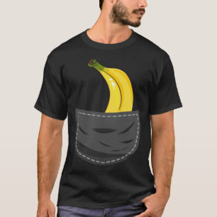 Camiseta Gráfico de plátano en bolsillo Fruta vegana vegeta