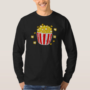 Camiseta Gráfico de Pocket Popcorn Pop Corn Eater