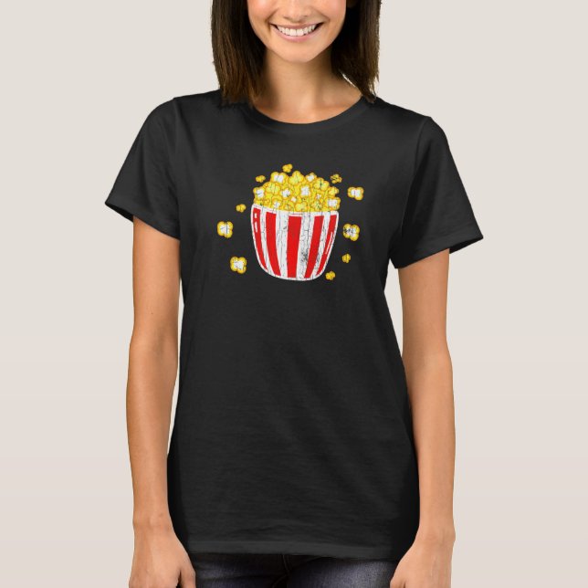 Camiseta Gráfico de Pocket Popcorn Pop Corn Eater (Anverso)