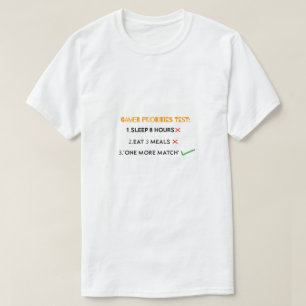 Camiseta Gráfico de prueba de prioridades divertidas para j