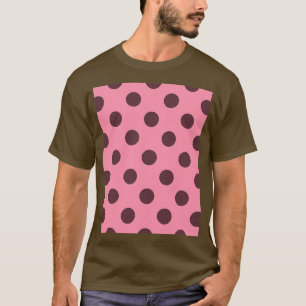 Camiseta Gráfico de puntos de polka rosado de Baker Miller