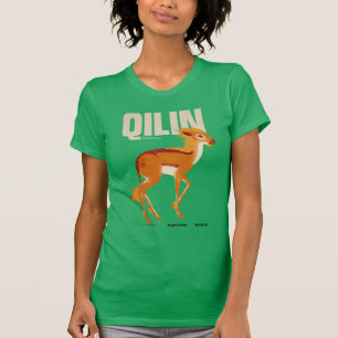 Camiseta Gráfico de Qilin Vintage