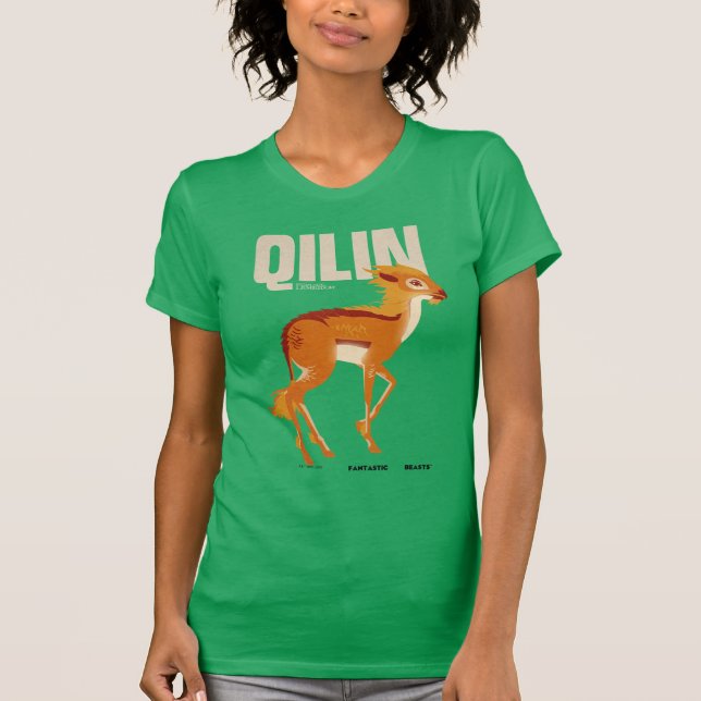 Camiseta Gráfico de Qilin Vintage (Anverso)