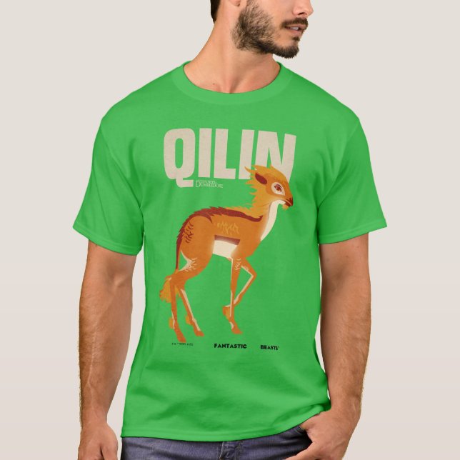 Camiseta Gráfico de Qilin Vintage (Anverso)