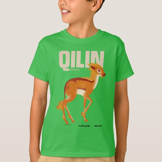 Camiseta Gráfico de Qilin Vintage (Anverso)