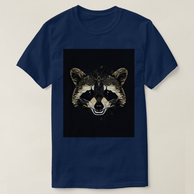 Camiseta Gráfico de Raccoon (Diseño del anverso)
