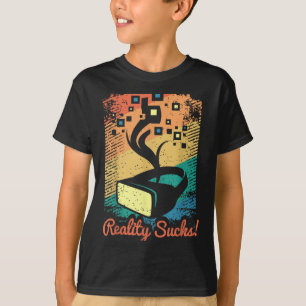 Camiseta Gráfico de Realidad Virtual Arte Con Problemas Ret