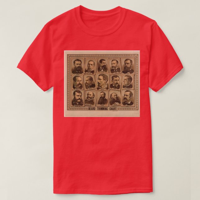 Camiseta Gráfico de recorte de barba de 1884 (Diseño del anverso)