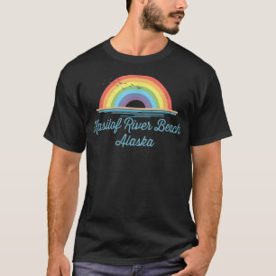Camiseta Gráfico de recuerdo de Kasilof River Beach Alaska
