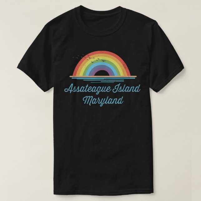 Camiseta Gráfico de recuerdo de Maryland en la isla de Assa (Diseño del anverso)