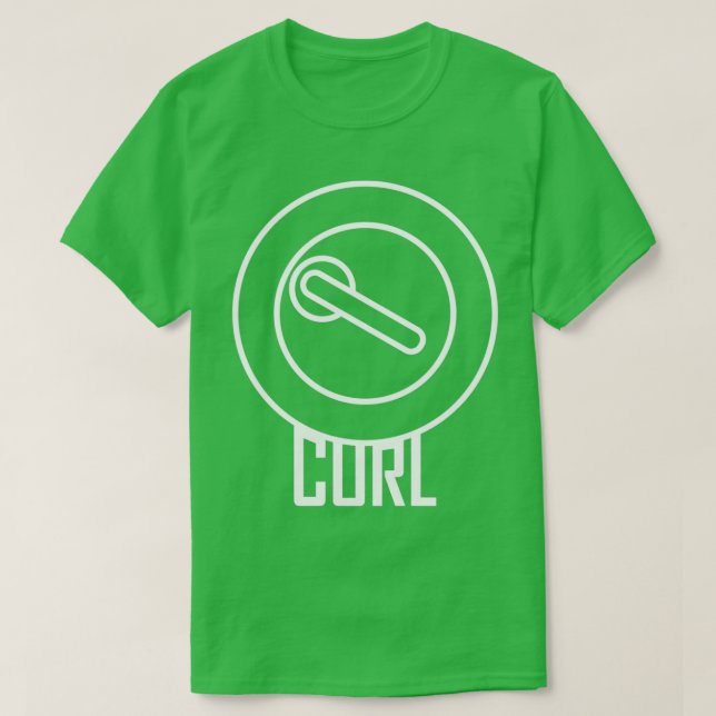 Camiseta Gráfico de rock curling (Diseño del anverso)