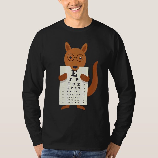 Camiseta Gráfico de sangría de diagrama ocular canguro (Anverso)