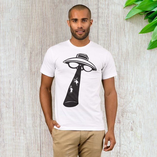 Camiseta Gráfico de secuestro de OVNI retro Alien Sci-Fi (Subido por el creador)