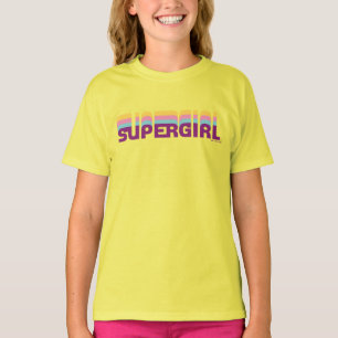 Camiseta Gráfico de selección de color retro superchica
