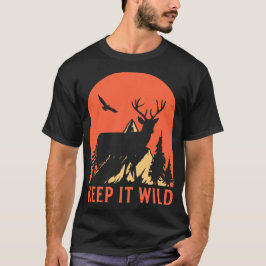 Camiseta gráfico de senderismo salvaje