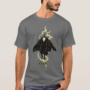 Camiseta Gráfico de silueta Black Adam Lightning
